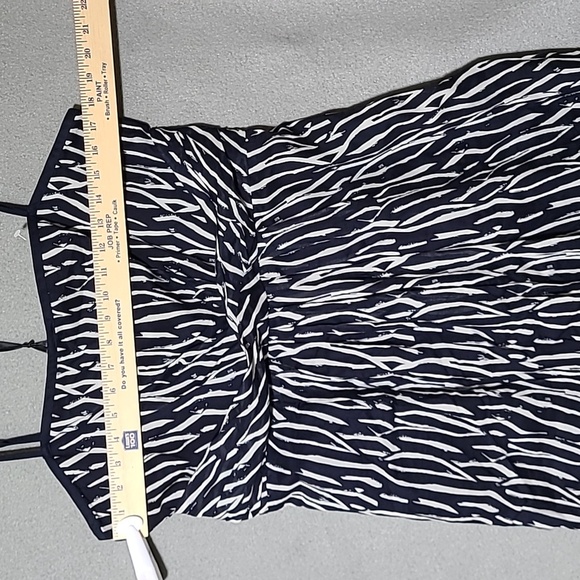 LOFT Women's Elegant Blue and White Strappy Lined Dress - Size 12 NEW WITH TAGS - Picture 5 of 13